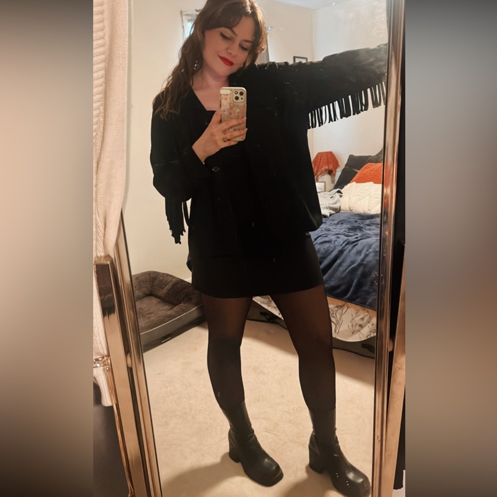 🌑suede fringe jacket🌑